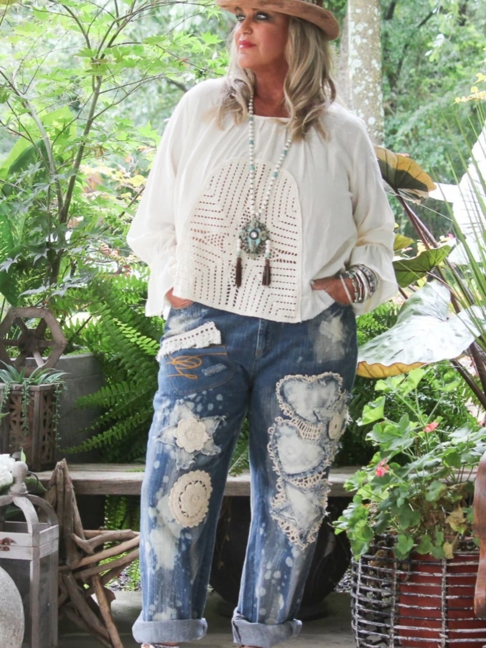🔥BRAND NEW Celestial Drift Top - Parchment Jaded Gypsy